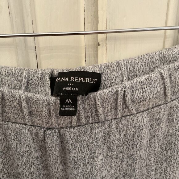 Banana Republic Pants Womens Gray Sweater Pant Wide Leg Pull On, Size M - Picture 8 of 15